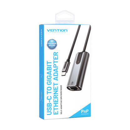 USB-C to Gigabit Ethernet Adapter 0.15M Gray Aluminum Alloy Type
