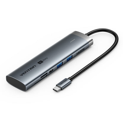 Vention 7'si 1 arada USB-C Bağlantı İstasyonu