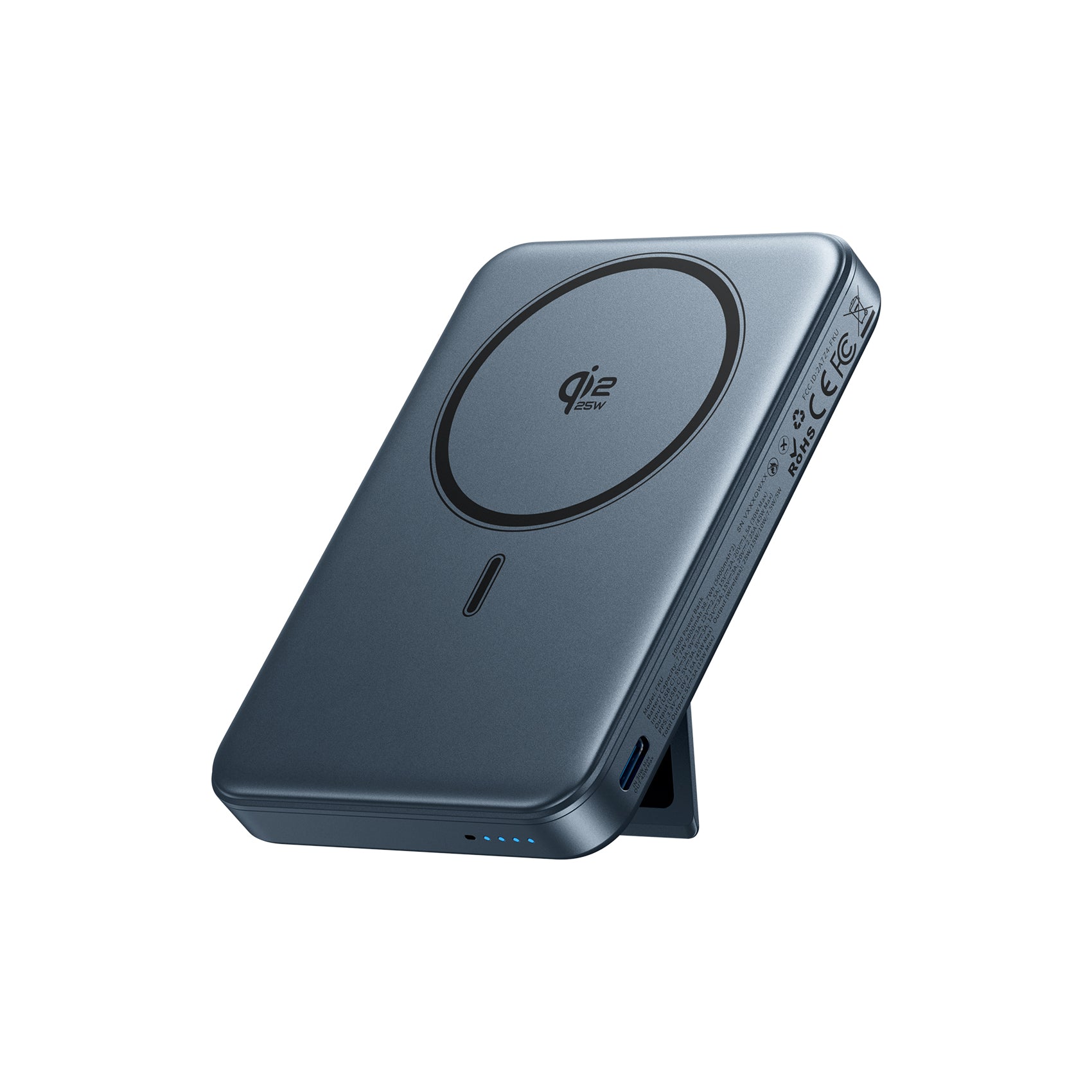 Vention Qi2.2 10000mAh Magnetic Wireless Power Bank (USB-C + USB-C/Wireless) 45W Gray