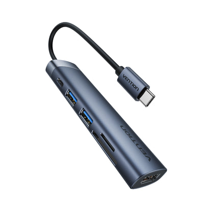 Vention 6'sı 1 arada USB-C Bağlantı İstasyonu
