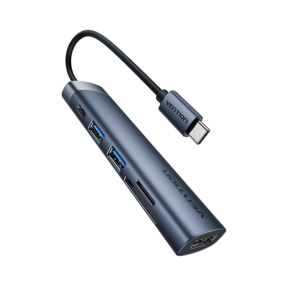 Vention 6'sı 1 arada USB-C Bağlantı İstasyonu