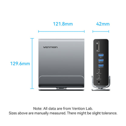 USB-C to DP/HDMI x 2/USB 3.2 Gen 2 Type-C docking station