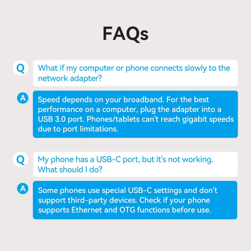 Vention USB-A to Gigabit Ethernet Adapter