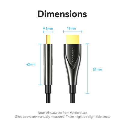 Vention 4K Fiber Optic HDMI™ Male to Male Cable - Vention