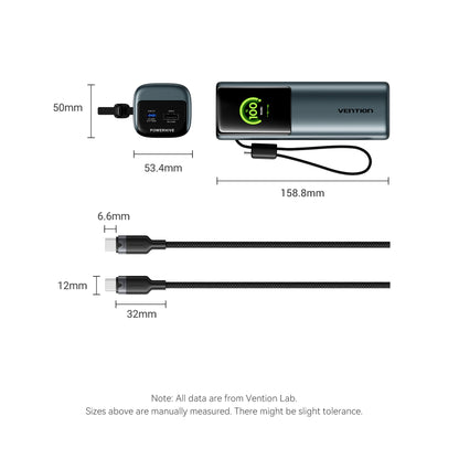 Vention 20000mAh Power Bank 165W