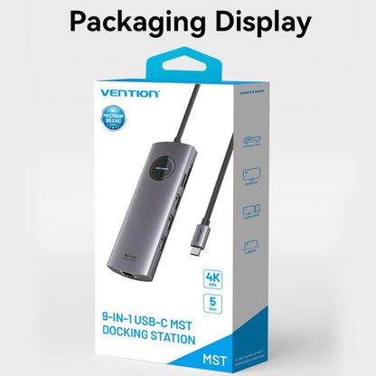 USB-C to HDMI x 2/USB 3.0 x 2/USB 2.0/RJ45/SD/TF/PD MST Docking Station