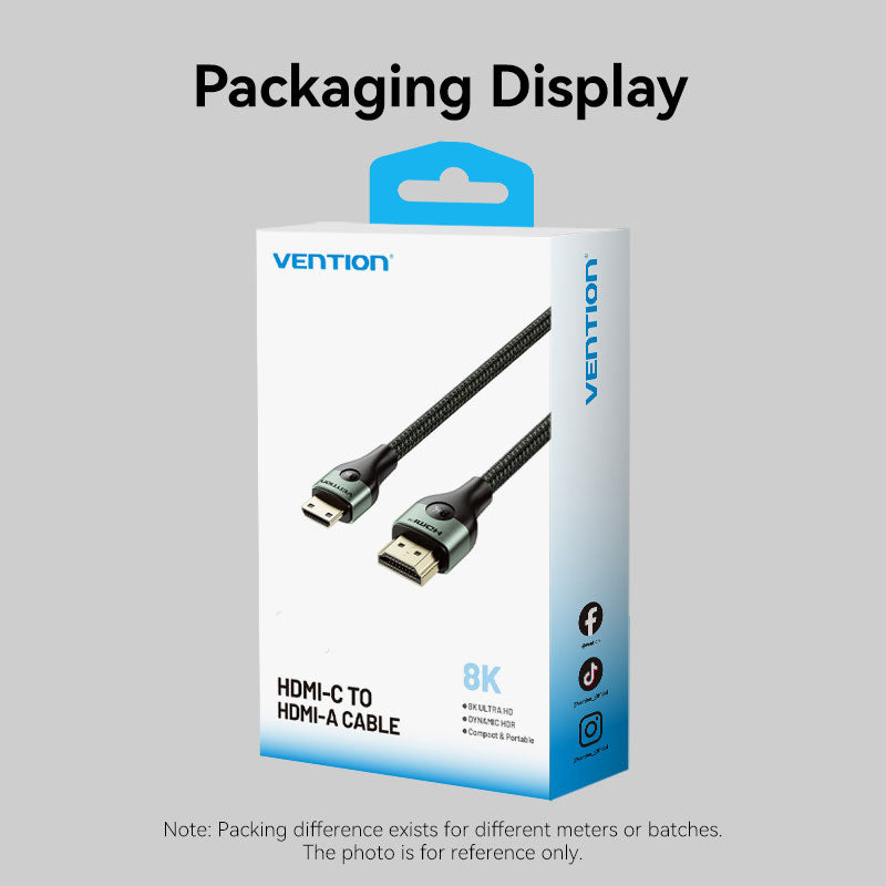 <tc>Vention</tc> HDMI-C 转 HDMI-A 线缆