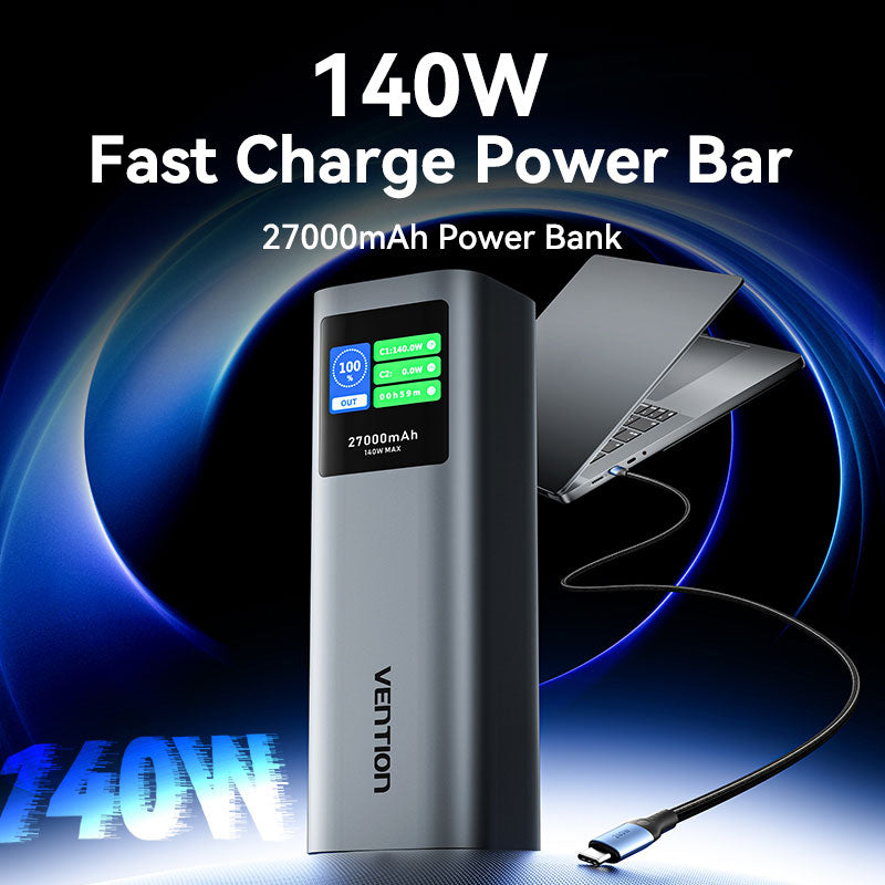 Vention 27000mAh Power Bank 140W