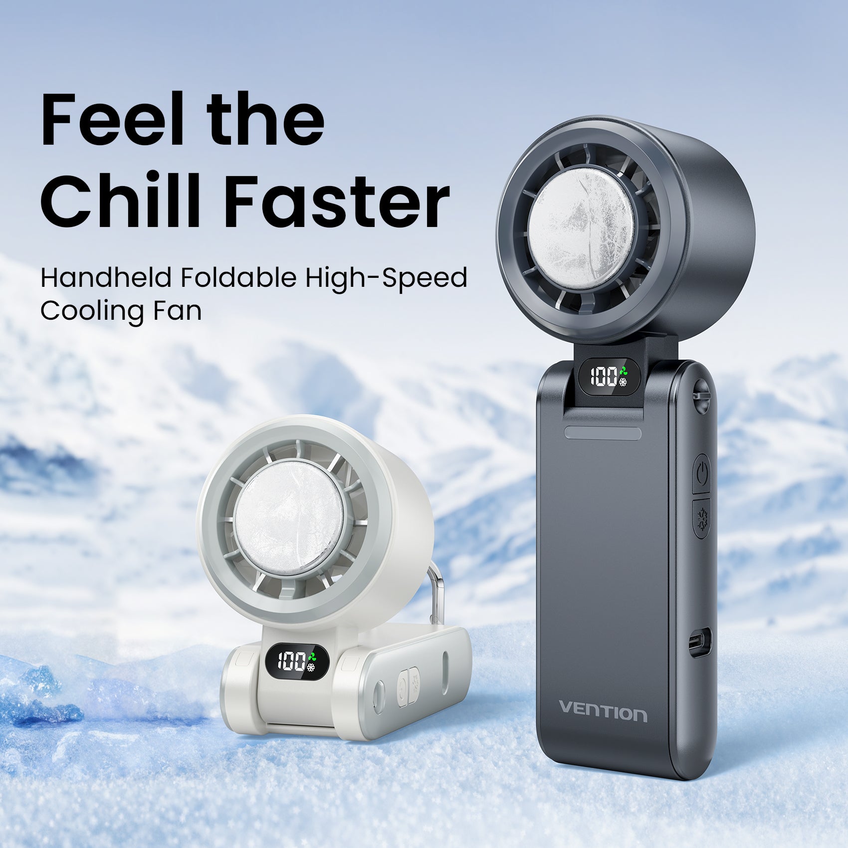 Vention Handheld Foldable High-Speed Cooling Fan