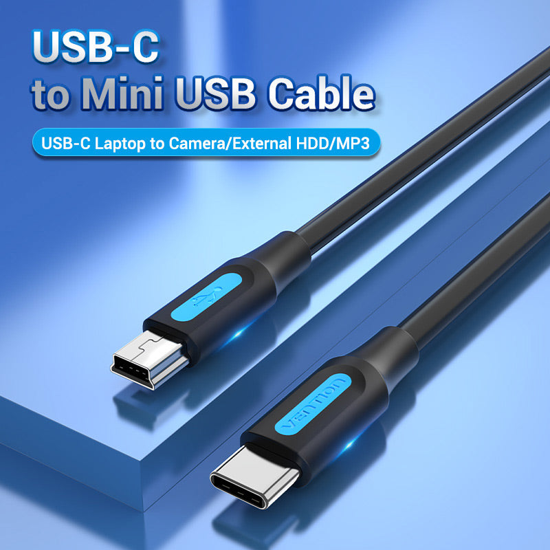 Vention USB 2.0 C Male to Mini-B Male 2A Cable