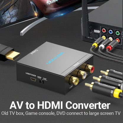 Vention RCA to HDMI™ Converter Black Metal Type