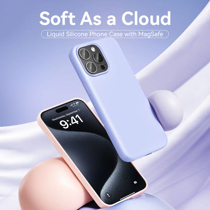 MagSafe özellikli iPhone 16 için Vention Sıvı Silikon Kılıf