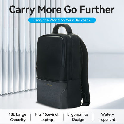 Water-Repellent Laptop Backpack Black