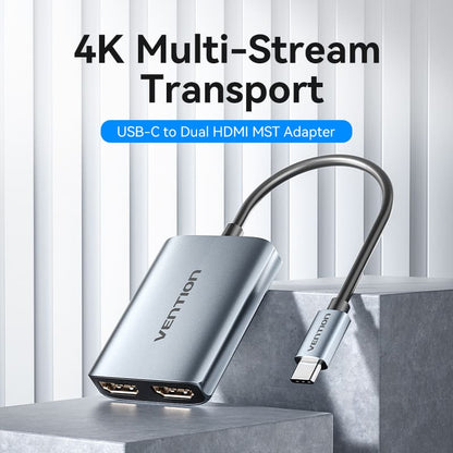 USB-C to Dual HDMI MST Adapter 0.15M