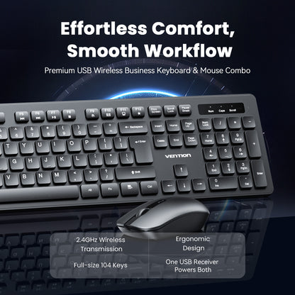 Wireless Keyboard and Mouse Combo