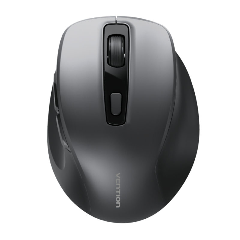 Vention 6-Button 2.4GHz Wireless Ergonomic Mouse Black Silent Type