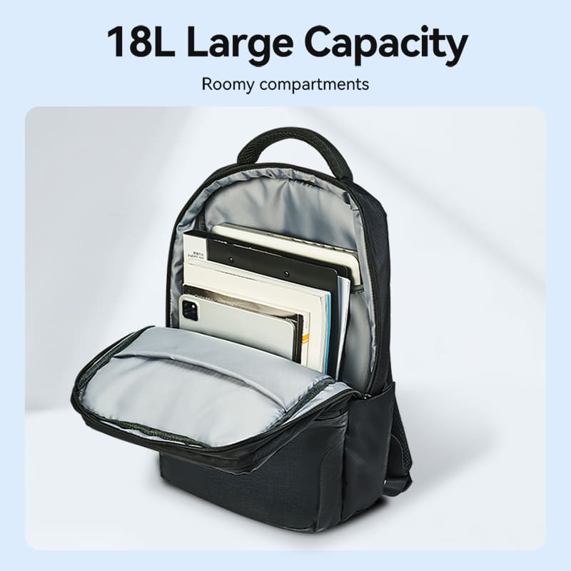 Water-Repellent Laptop Backpack Black