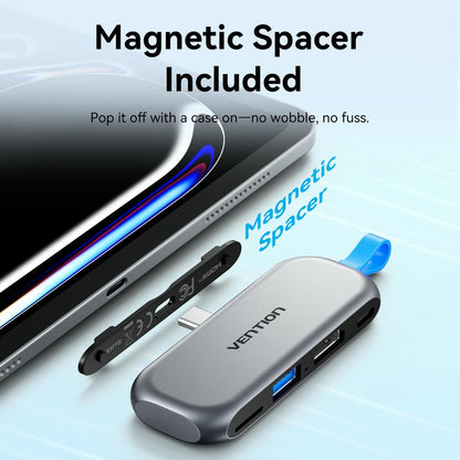 Vention 4'ü 1 arada USB-C Kablosuz Bağlantı İstasyonu