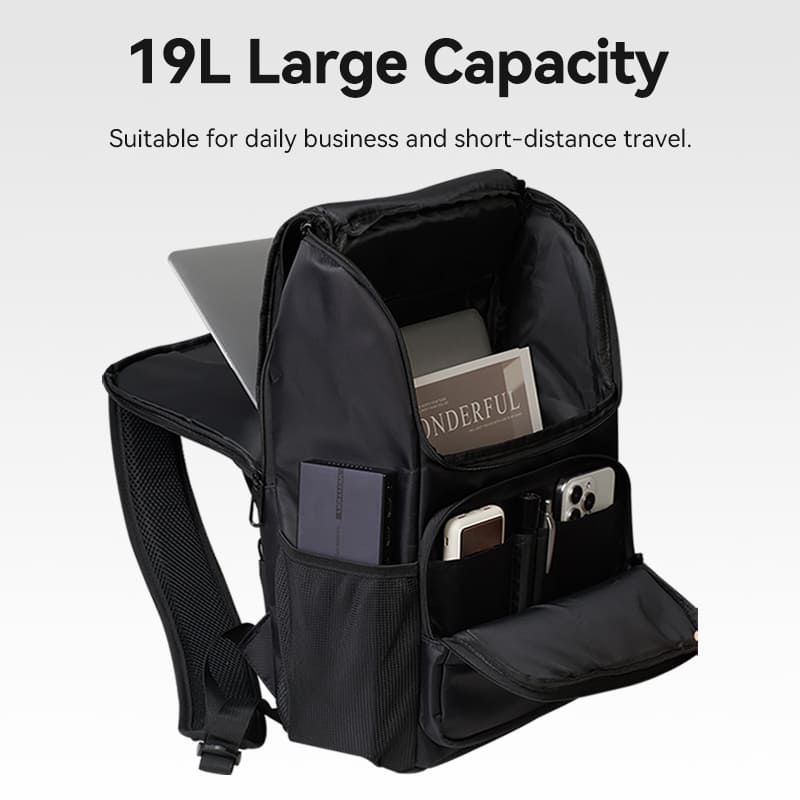 Water-Repellent Laptop Backpack  Black