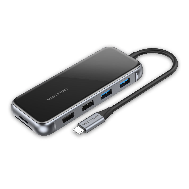 Multifunktionale 10-in-1-USB-C-Dockingstation mit gespiegelter Oberfläche