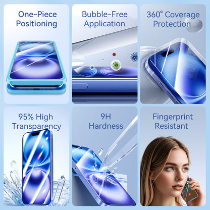 <tc>Vention</tc> Pelindung Layar Kaca Tempered HD untuk iPhone 15 dengan Alat Pemasangan Mudah