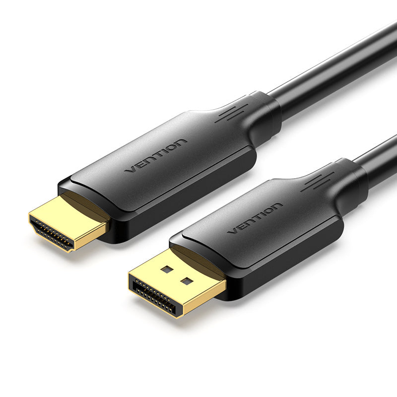DisplayPort Male to HDMI-A Male 4K HD Cable 1/1.8/3/5M Black
