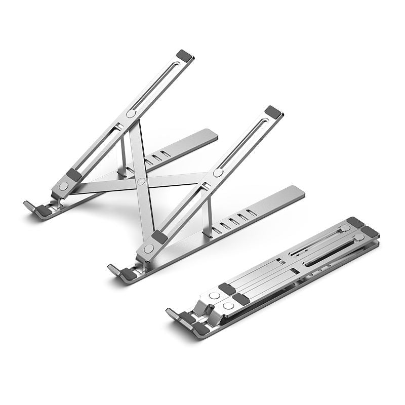 Foldable Laptop Stand Silver Aluminum Alloy Type
