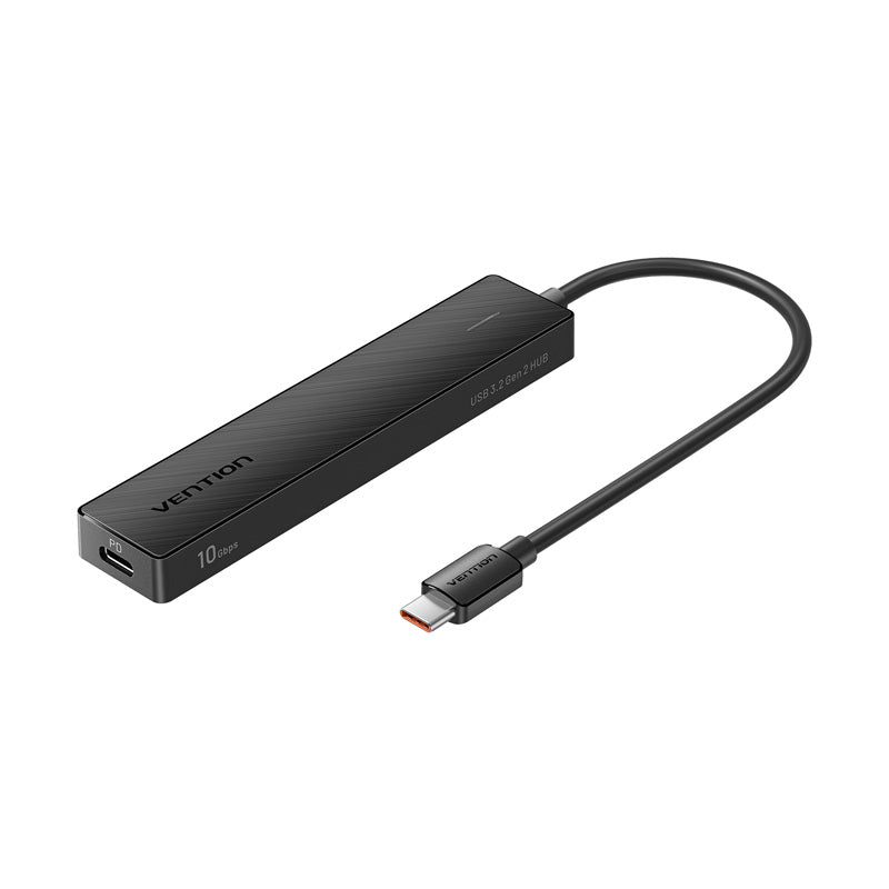 Vention USB-C to USB 3.2 Gen 2 Type-C*2 + USB 3.2 Gen 2 Type-A*2 + PD 10G Hub 0.15M Black