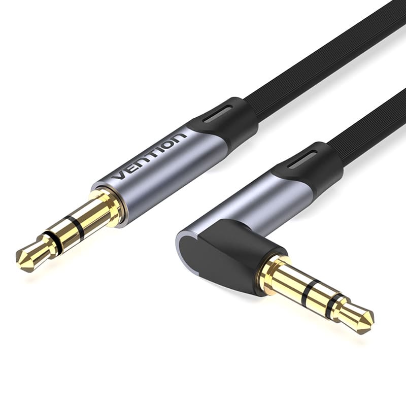 3.5MM Right Angle Male to Male Flat Aux Cable