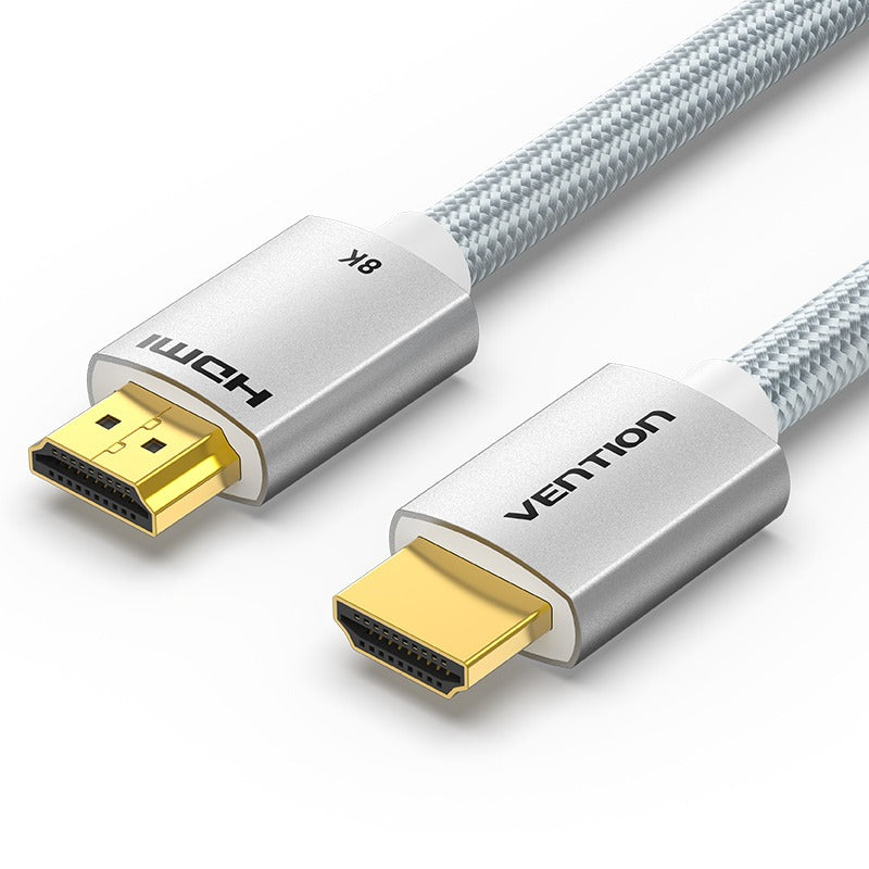 HDMI Male to Male Cable 8K 1/1.5/2/3M Silver Aluminum Alloy Type