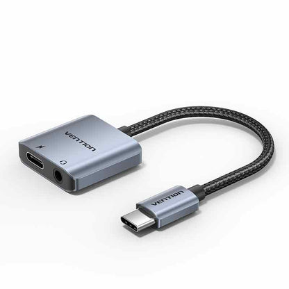 Vention USB-C Male to 3.5mm Female Audio Adapter with Fast Charging Port