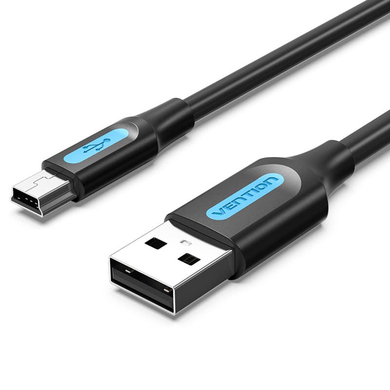 USB 2.0 A Male to Mini-B  Male  Cable