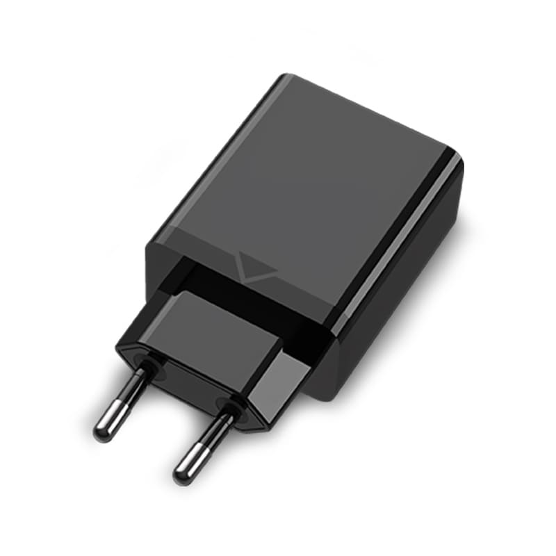 1-port USB Wall Charger(18W) EU-Plug Black