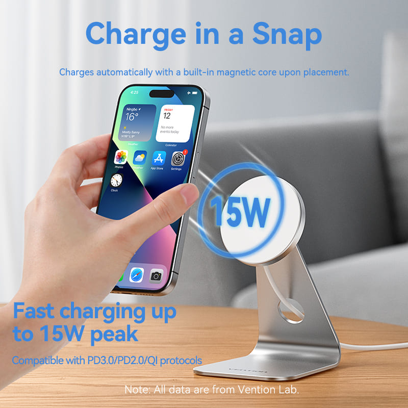 Magnetic Wireless Charger Stand with MagSafe