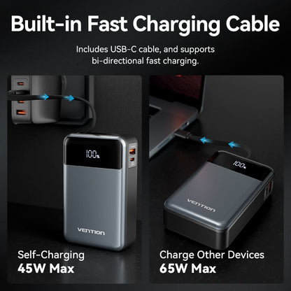 <tc>Vention</tc> Batería externa de 20000 mAh y 65 W