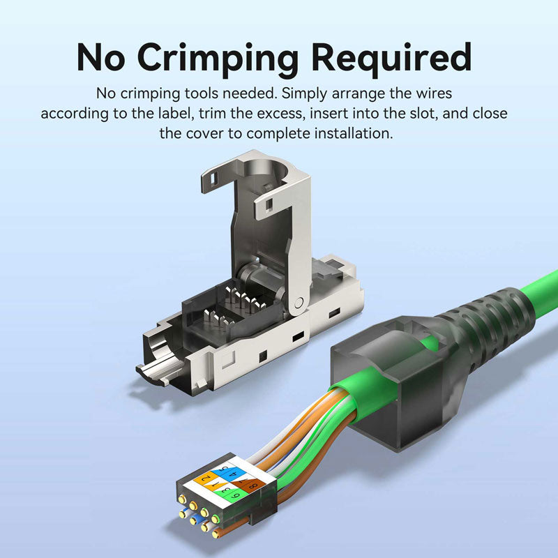 <tc>Vention</tc> Conector modular RJ45 blindado Cat8