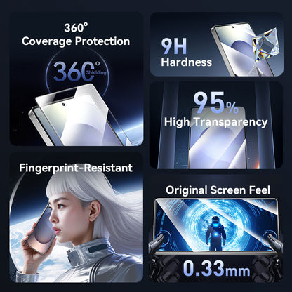 <tc>Vention</tc> Pelindung Layar Kaca Tempered HD untuk Samsung Galaxy S25 6.2" dengan Alat Pemasangan Bebas Debu