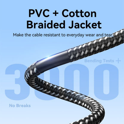 Cotton Braided 4K HDMI Male to Male Cable