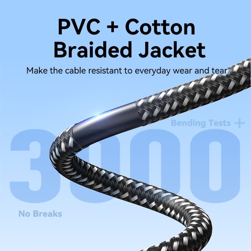 Cotton Braided 4K HDMI Male to Male Cable