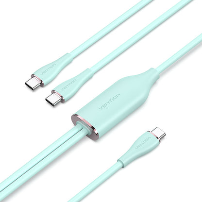 <tc>Vention</tc> Cable USB 2.0 Tipo-C macho a 2 Tipo-C macho 5A de silicona