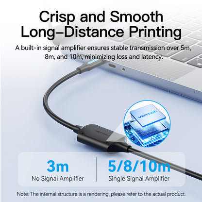 Vention USB 2.0 Type-C Male to Type-B Male Printer Cable