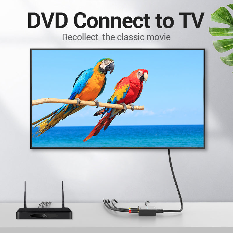 Vention RCA to HDMI™ Converter Black Metal Type