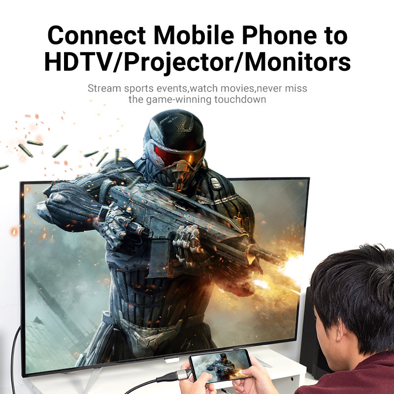 Vention Type-C to HDMI™ Adapter Gray Alloy Type