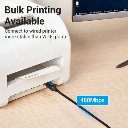 Vention USB 2.0 Type-C Male to Type-B Male Printer Cable