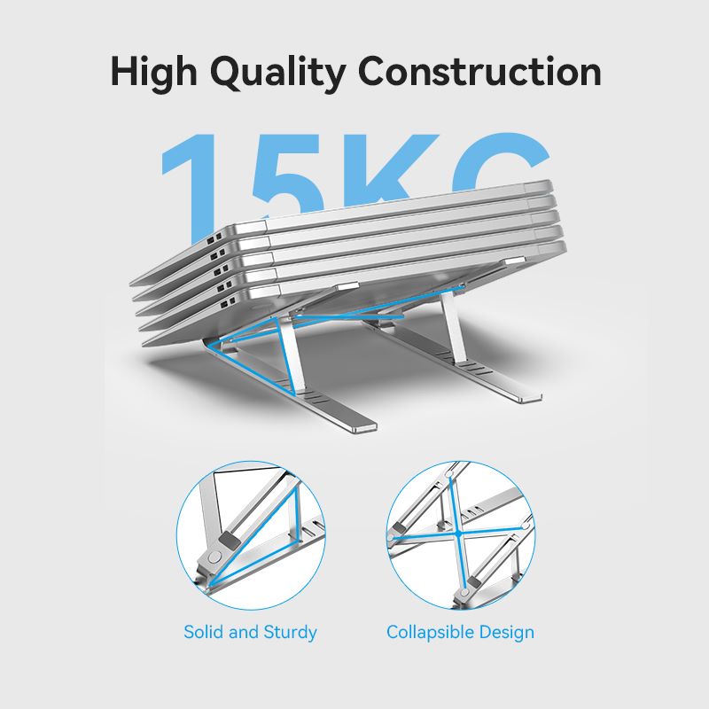 Vention faltbare Laptop -Ständer Silber Aluminiumlegierung Typ