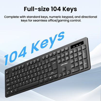 Wireless Keyboard and Mouse Combo