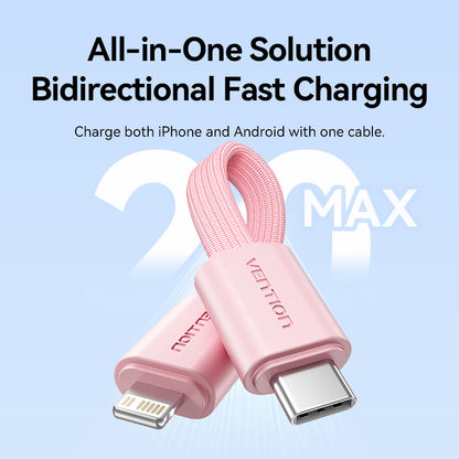 <tc>Vention</tc> Batterie externe 10 000 mAh (USB-C + Lightning + USB-A) 22,5 W avec écran LED
