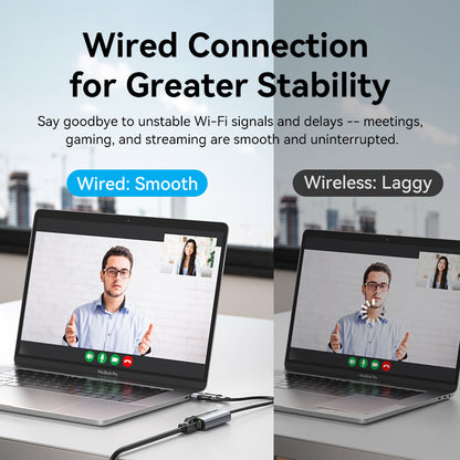 <tc>Vention</tc> Adaptor USB-C/USB-A ke Gigabit Ethernet