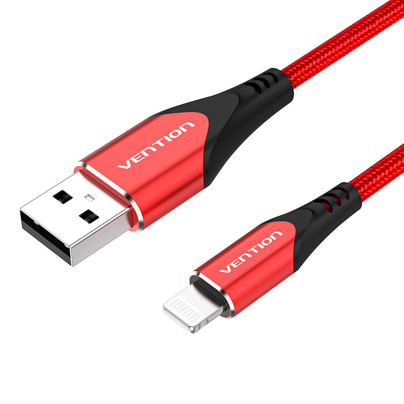 Vention USB 2.0 A al cable de rayo Tipo de aleación de aluminio