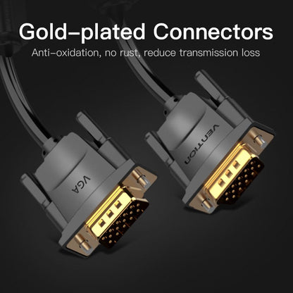 Vention VGA(3+9) Male to Male Cable 8M Black
